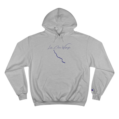 Washington  Lake  Chelan  Hoodie  front  position  view  from  front  light  steel.webp