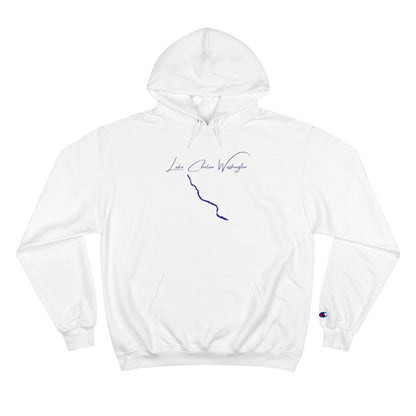 Washington  Lake  Chelan  Hoodie  front  position  view  from  front  white.webp