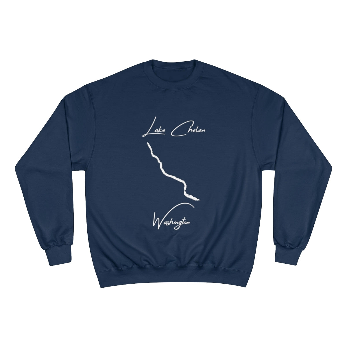 Washington  Lake  Chelan  Sweatshirt  front  position  view  from  front  navy.webp