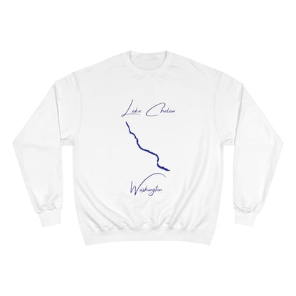 Washington  Lake  Chelan  Sweatshirt  front  position  view  from  front  white.webp