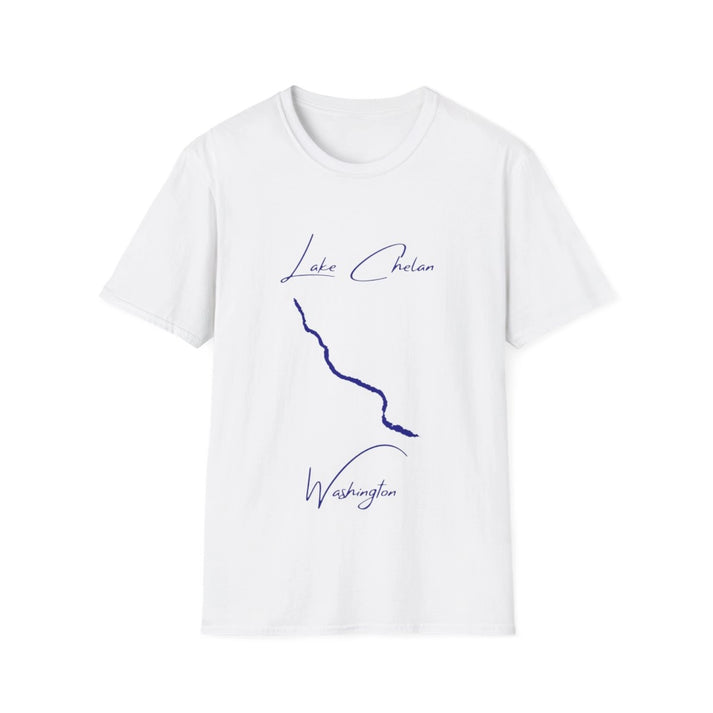 Washington  Lake  Chelan  T-shirt  front  position  view  from  front  white.webp