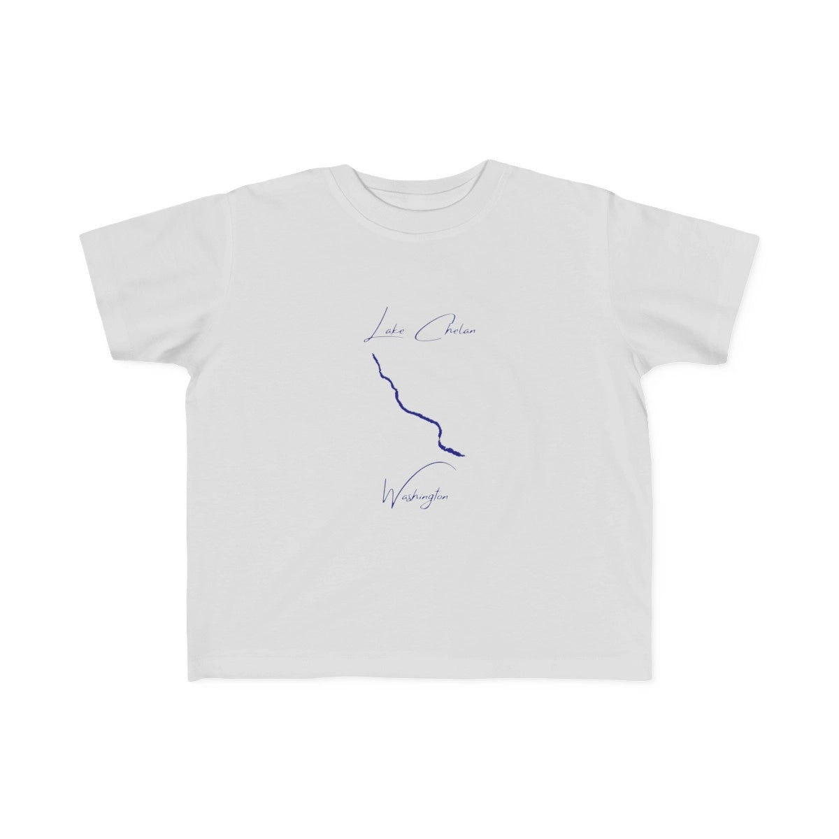 Washington  Lake  Chelan  Toddler  T-shirt  front  position  view  from  front  silver.webp