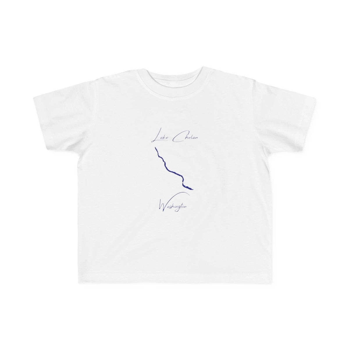 Washington  Lake  Chelan  Toddler  T-shirt  front  position  view  from  front  white.webp