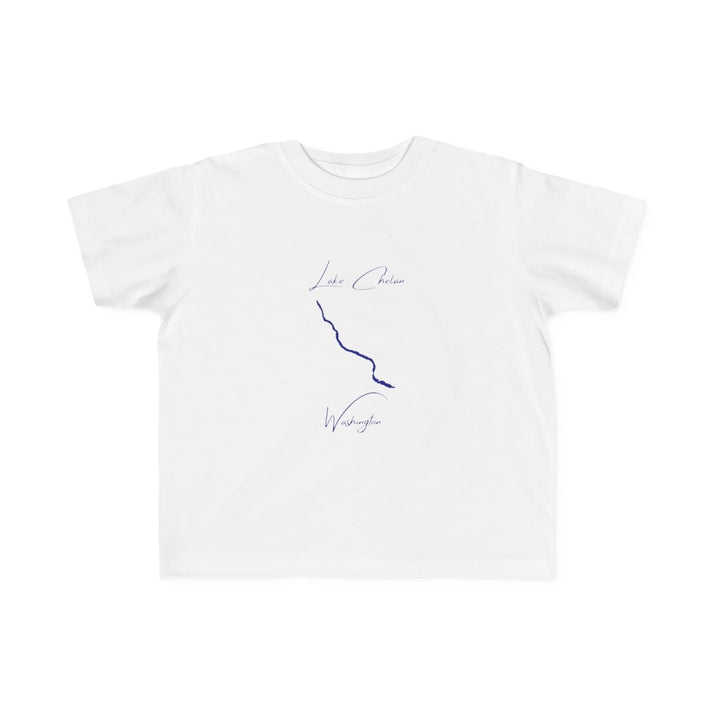 Washington  Lake  Chelan  Toddler  T-shirt  front  position  view  from  front  white.webp