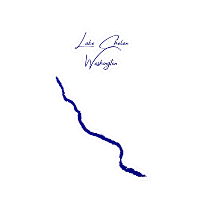 Washington  Lake  Chelan  Vinyl  Decal  other  position  view  from  front  4  x  6.webp
