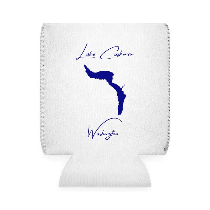 Washington  Lake  Cushman  Can  Koozie  front  position  view  from  front-1  white.webp