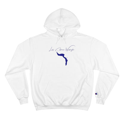 Washington  Lake  Cushman  Hoodie  front  position  view  from  front  white.webp