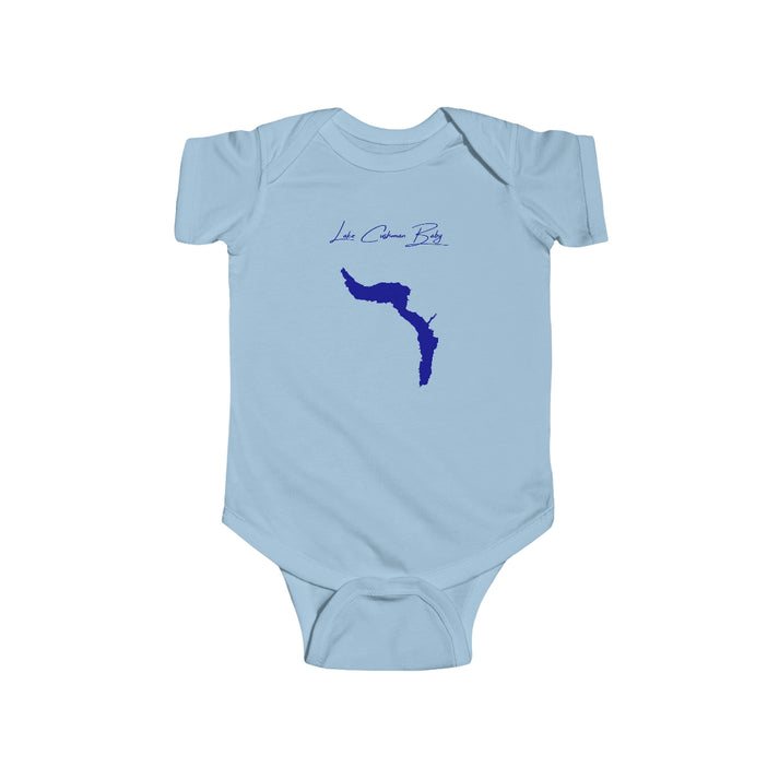 Washington  Lake  Cushman  Onesie  front  position  view  from  front  light  blue.webp