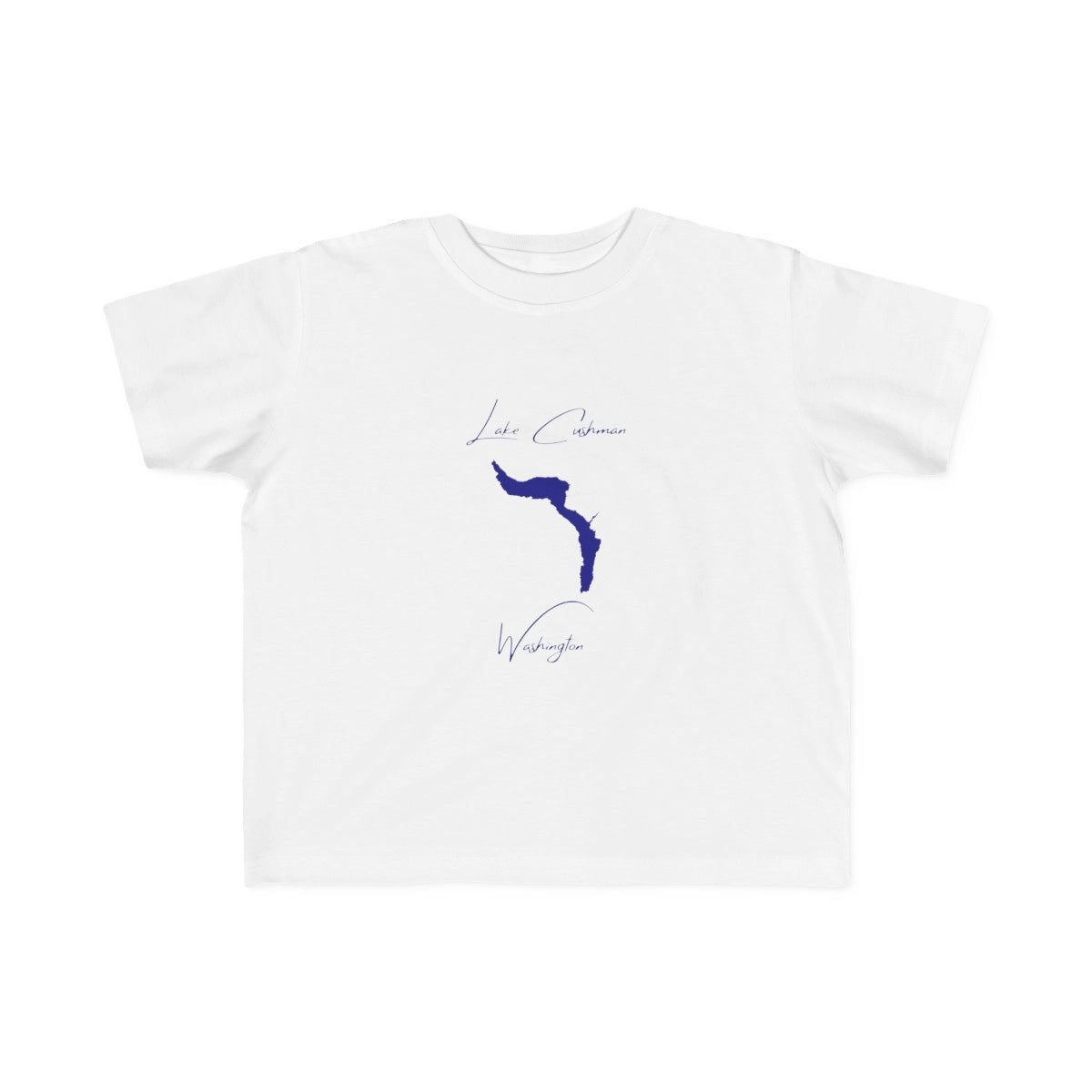 Washington  Lake  Cushman  Toddler  T-shirt  front  position  view  from  front  white.webp