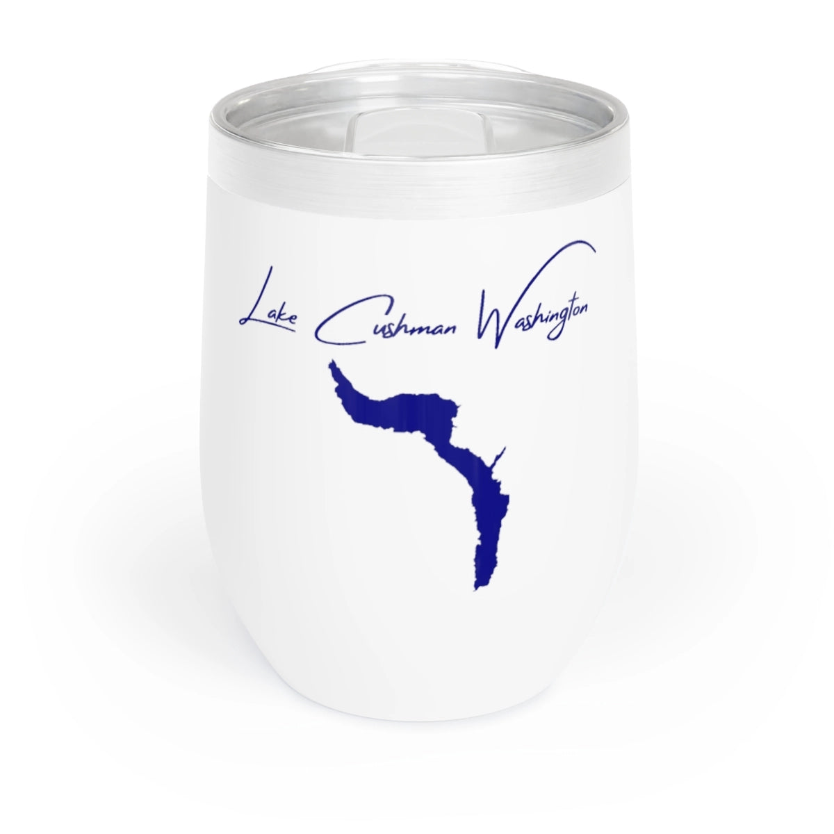 Washington  Lake  Cushman  Wine  Tumbler  front  position  view  from  front  white.webp