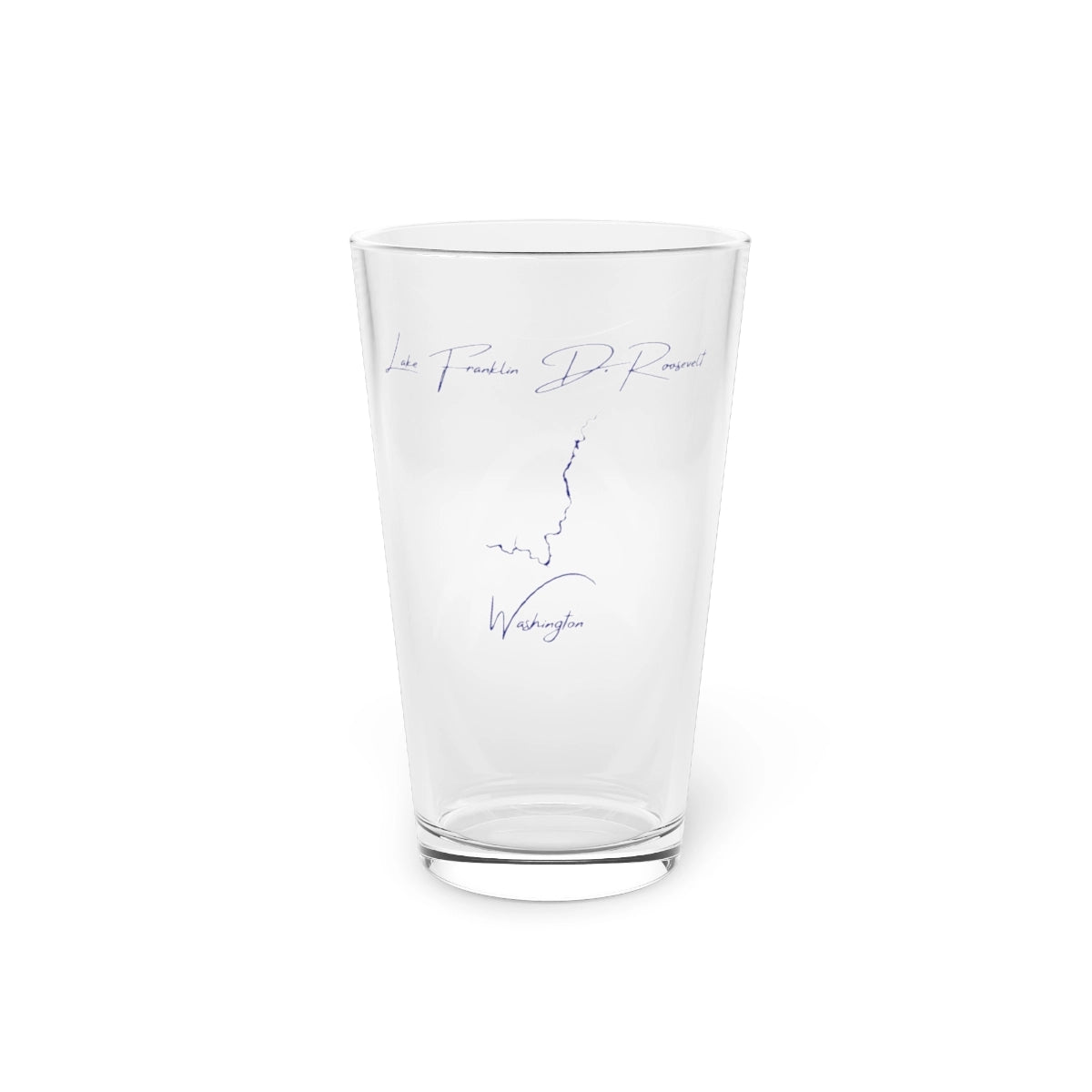Washington  Lake  Franklin  D.  Roosevelt  16oz  Pint  Glass  front  position  view  from  front  16oz.webp