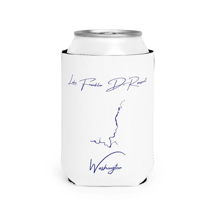 Washington  Lake  Franklin  D.  Roosevelt  Can  Koozie  front  position  view  from  front-2  white.webp