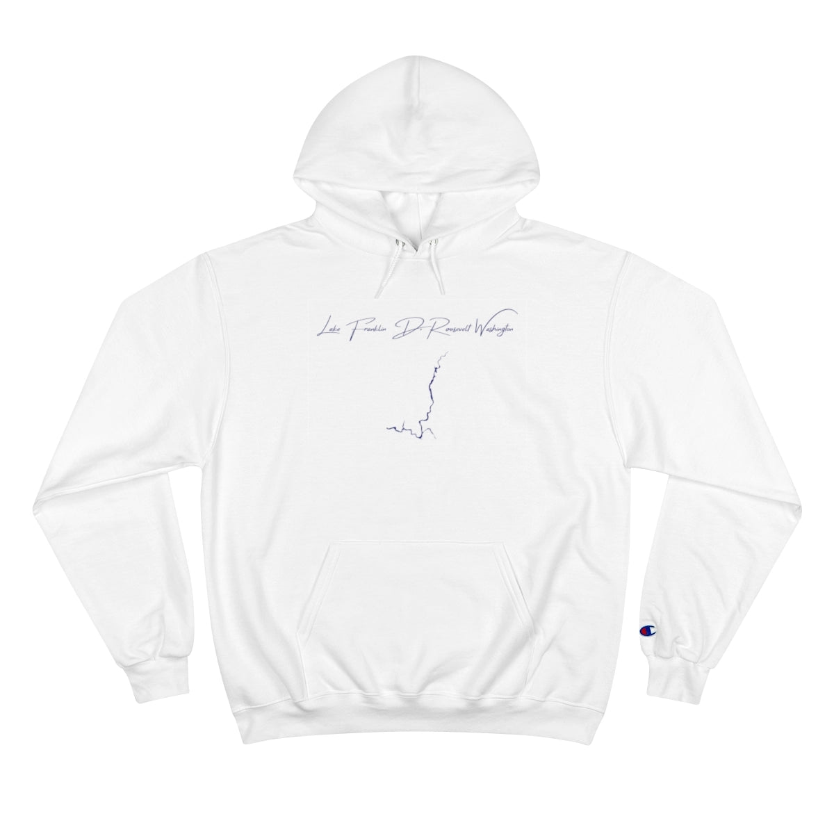 Washington  Lake  Franklin  D.  Roosevelt  Hoodie  front  position  view  from  front  white.webp