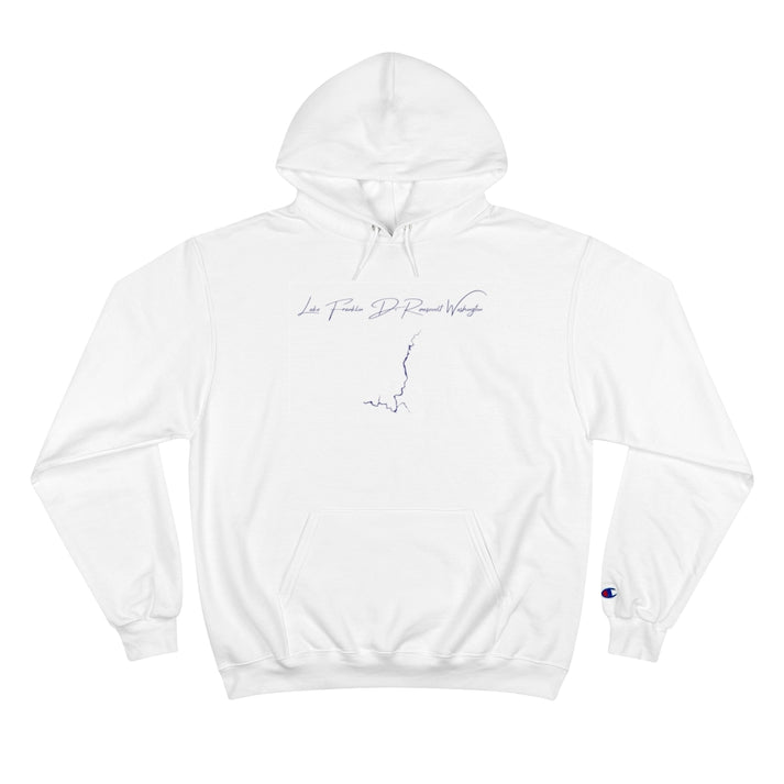 Washington  Lake  Franklin  D.  Roosevelt  Hoodie  front  position  view  from  front  white.webp