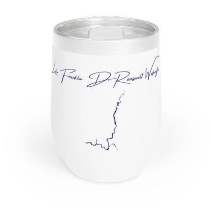 Washington  Lake  Franklin  D.  Roosevelt  Wine  Tumbler  front  position  view  from  front  white.webp