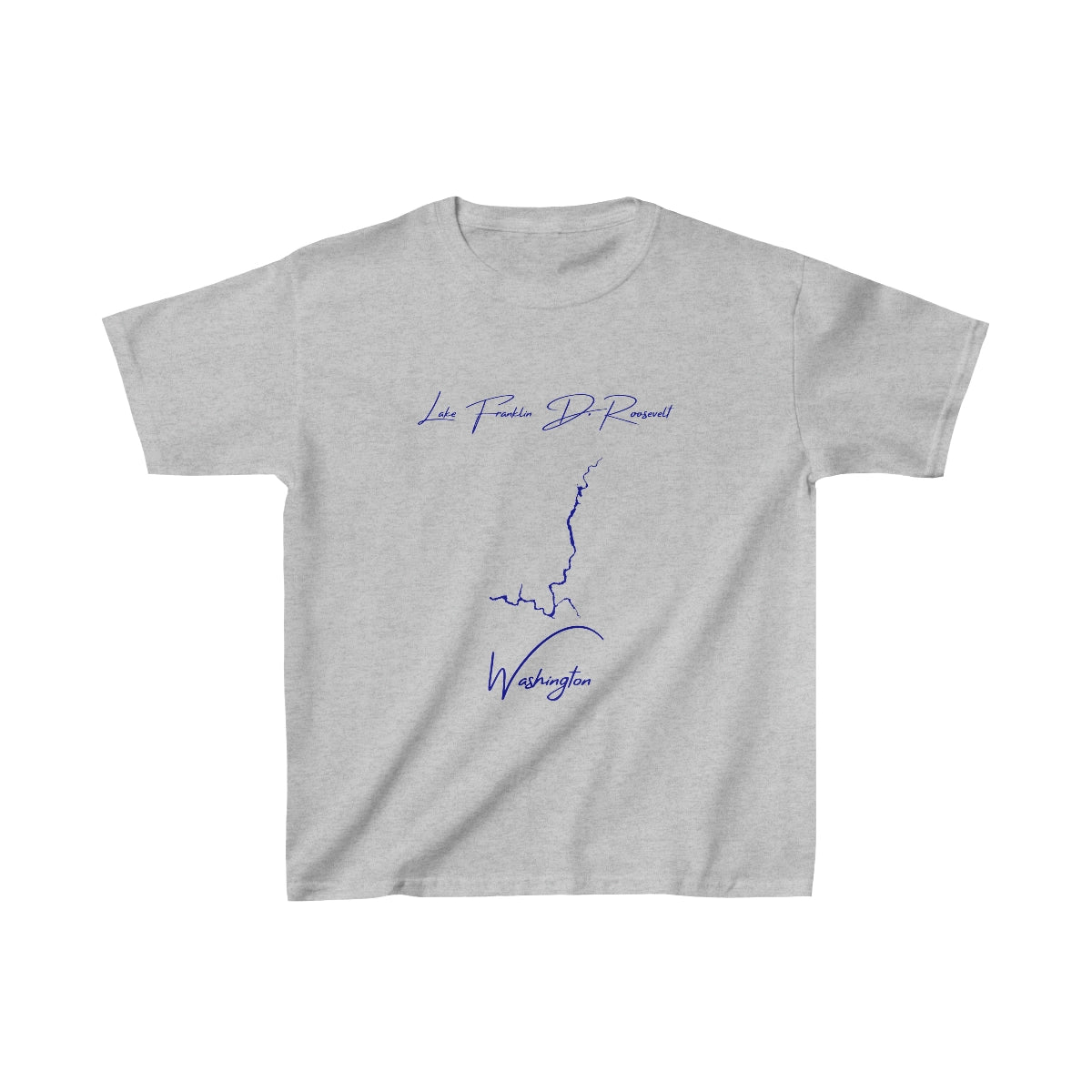 Washington  Lake  Franklin  D.  Roosevelt  Youth  T-shirt  front  position  view  from  front  sport  grey.webp