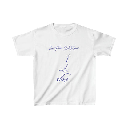 Washington  Lake  Franklin  D.  Roosevelt  Youth  T-shirt  front  position  view  from  front  white.webp