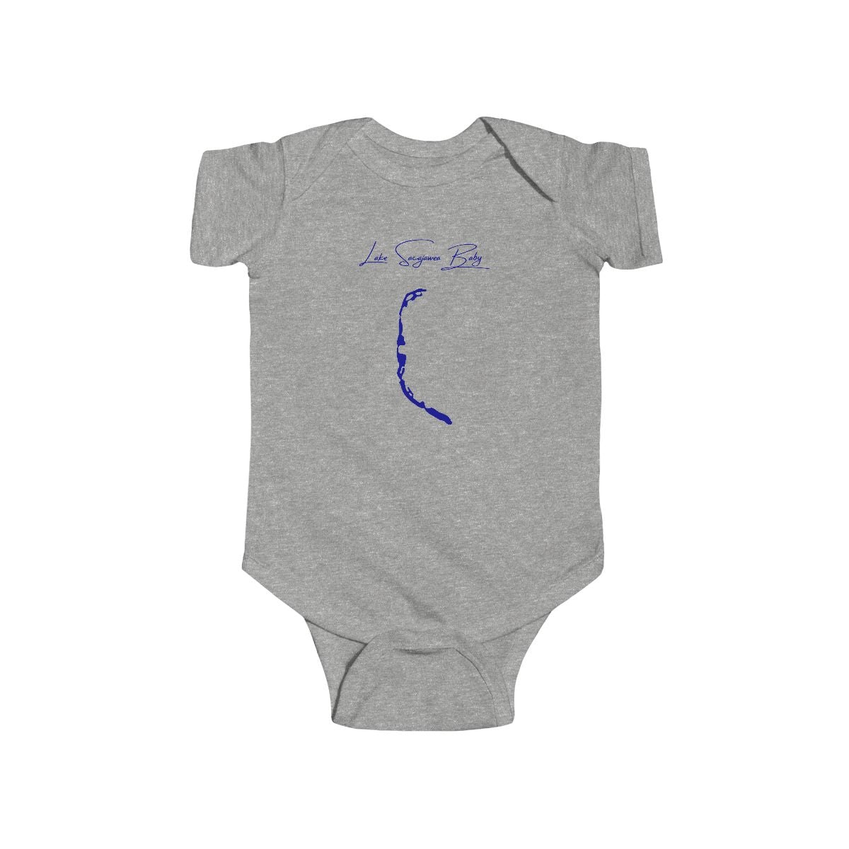 Washington  Lake  Sacajawea  Onesie  front  position  view  from  front  heather.webp
