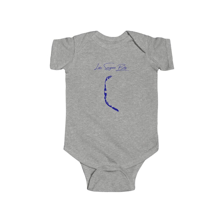 Washington  Lake  Sacajawea  Onesie  front  position  view  from  front  heather.webp
