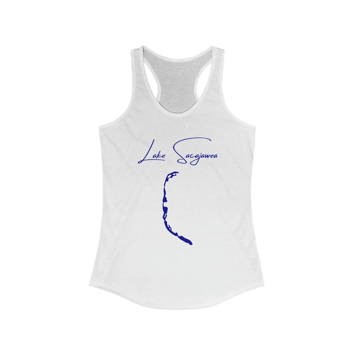 Washington  Lake  Sacajawea  Racerback-Tank  front  position  view  from  front  solid  white.webp
