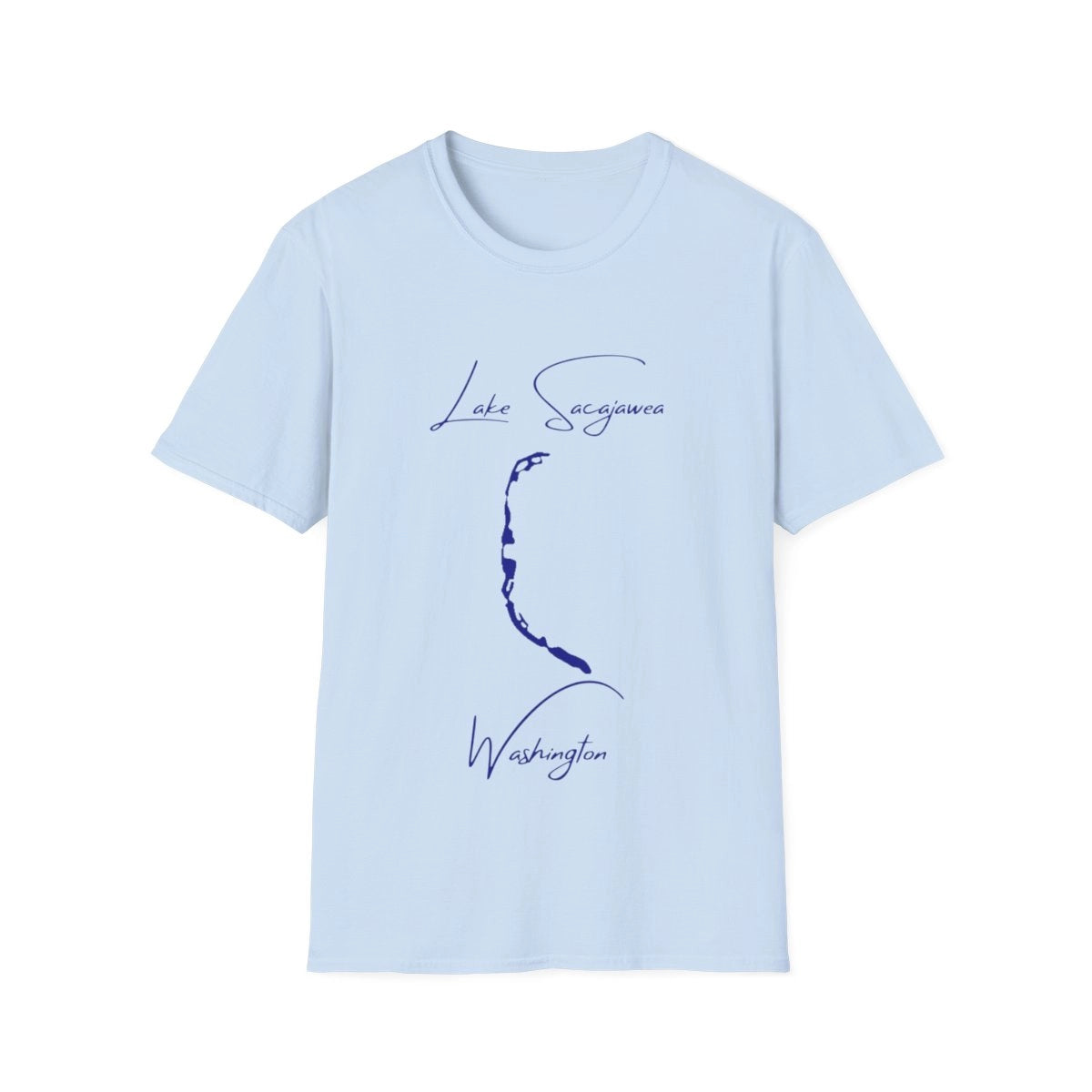 Washington  Lake  Sacajawea  T-shirt  front  position  view  from  front  light  blue.webp