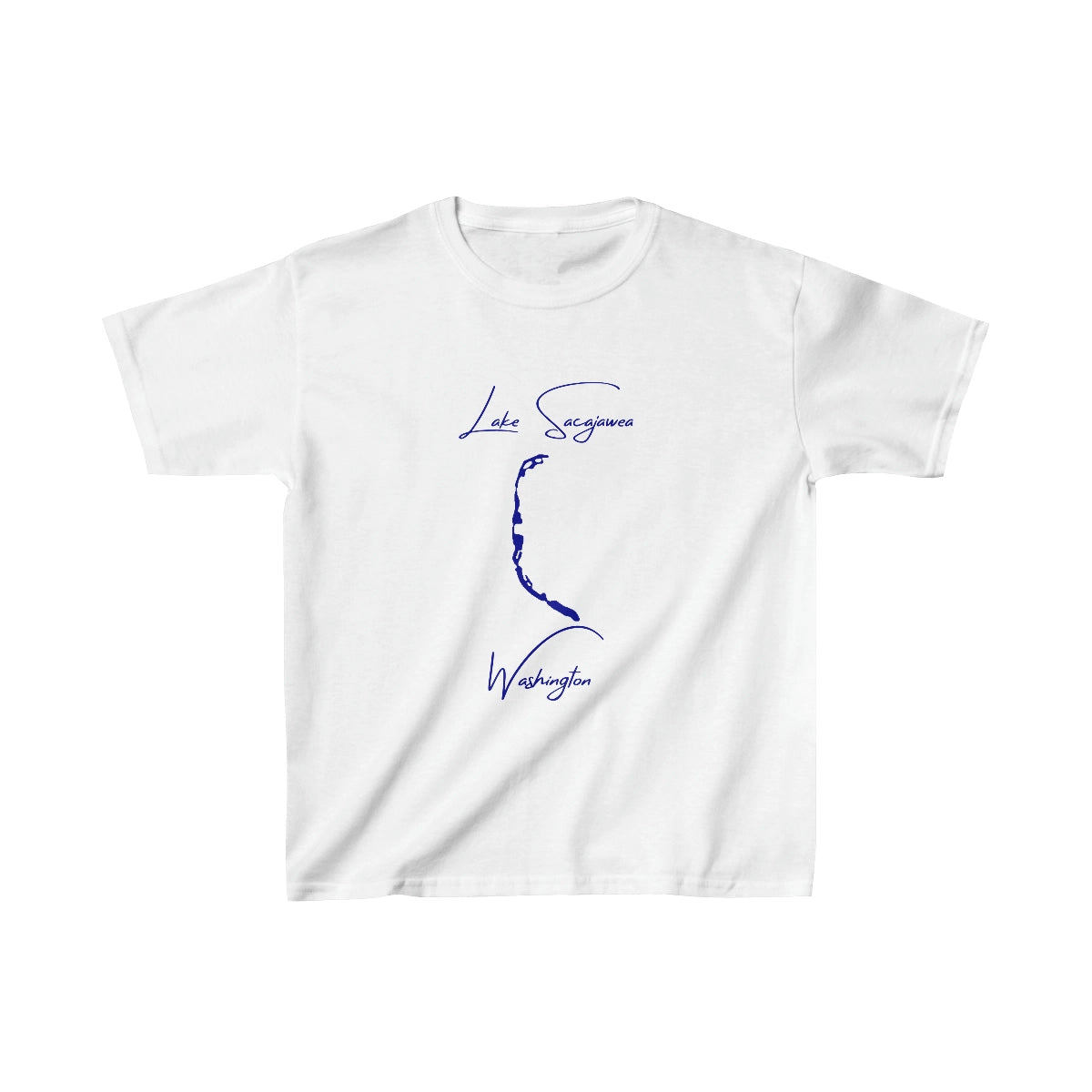 Washington  Lake  Sacajawea  Youth  T-shirt  front  position  view  from  front  white.webp