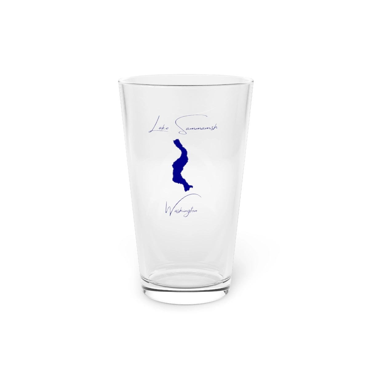 Washington  Lake  Sammamish  16oz  Pint  Glass  front  position  view  from  front  16oz.webp