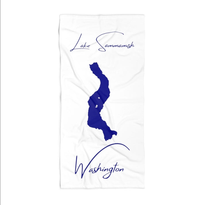 Washington  Lake  Sammamish  Beach  Towel  front  position  view  from  front  36  x  72.webp