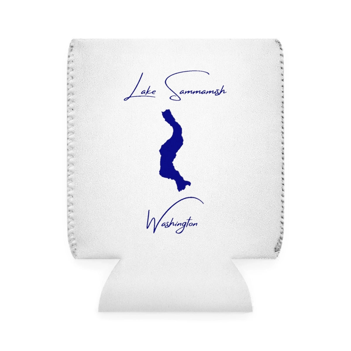 Washington  Lake  Sammamish  Can  Koozie  front  position  view  from  front-1  white.webp