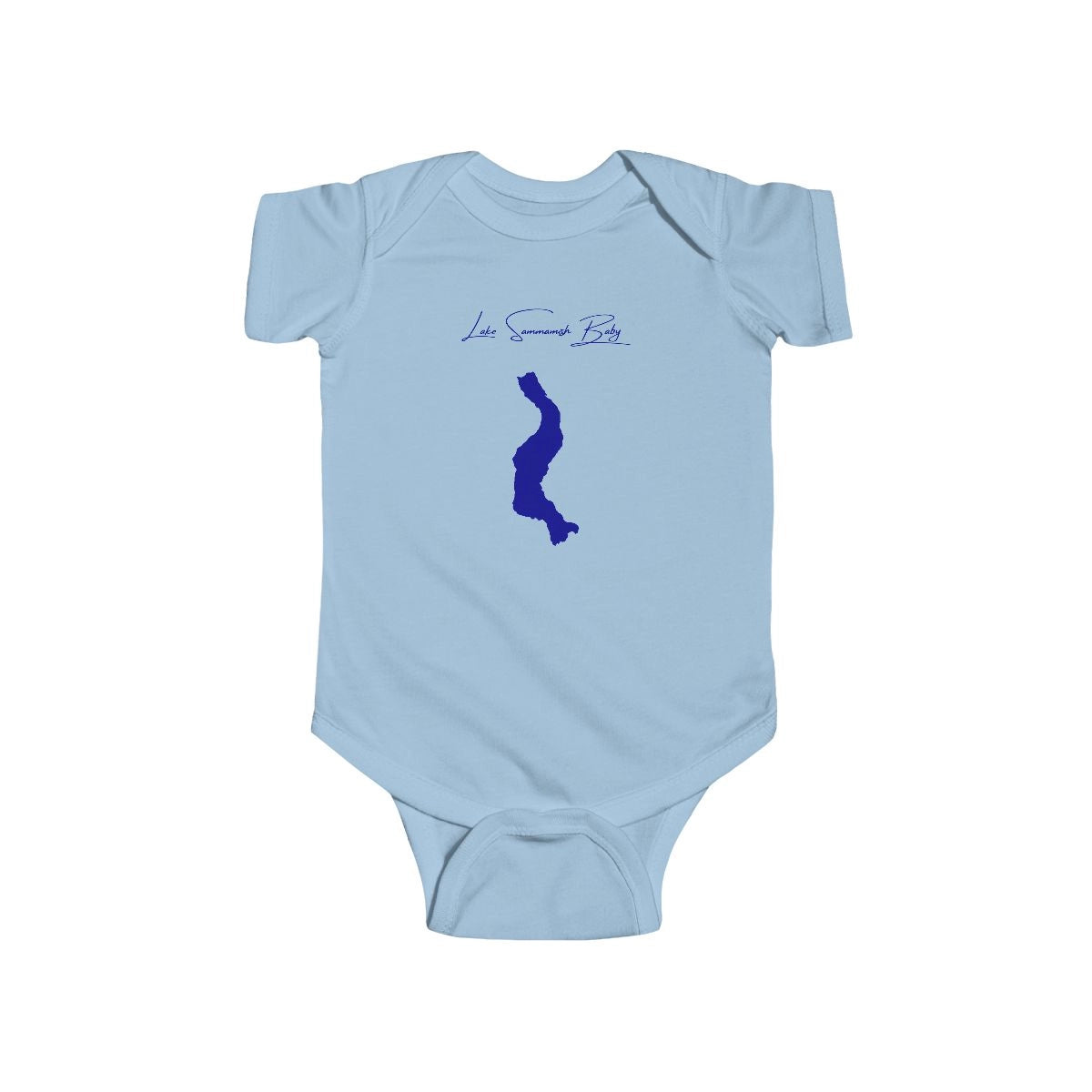 Washington  Lake  Sammamish  Onesie  front  position  view  from  front  light  blue.webp