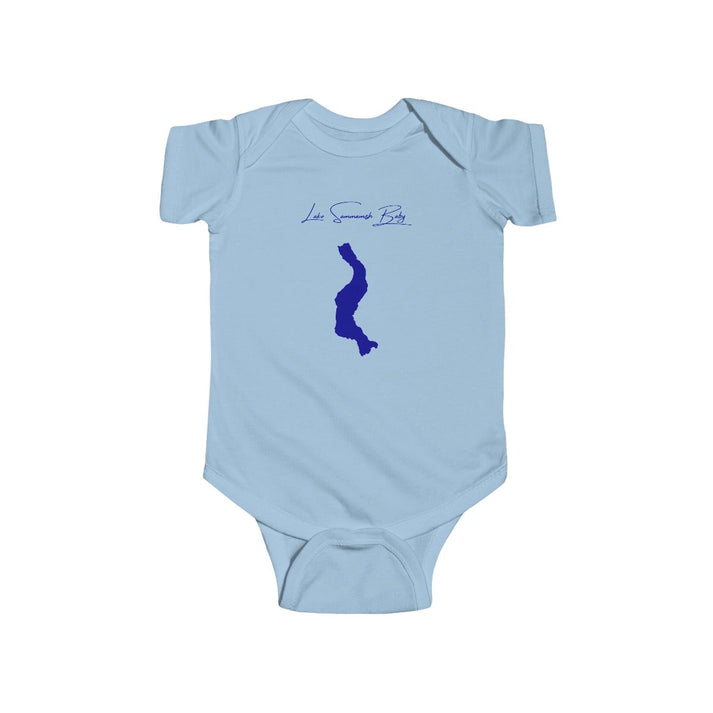 Washington  Lake  Sammamish  Onesie  front  position  view  from  front  light  blue.webp