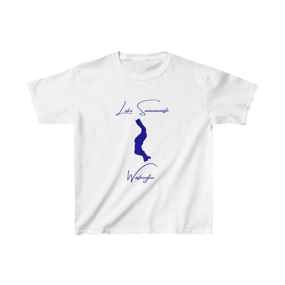 Washington  Lake  Sammamish  Youth  T-shirt  front  position  view  from  front  white.webp