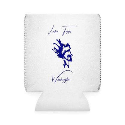 Washington  Lake  Tapps  Can  Koozie  front  position  view  from  front-1  white.webp