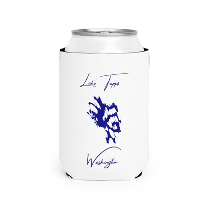 Washington  Lake  Tapps  Can  Koozie  front  position  view  from  front-2  white.webp