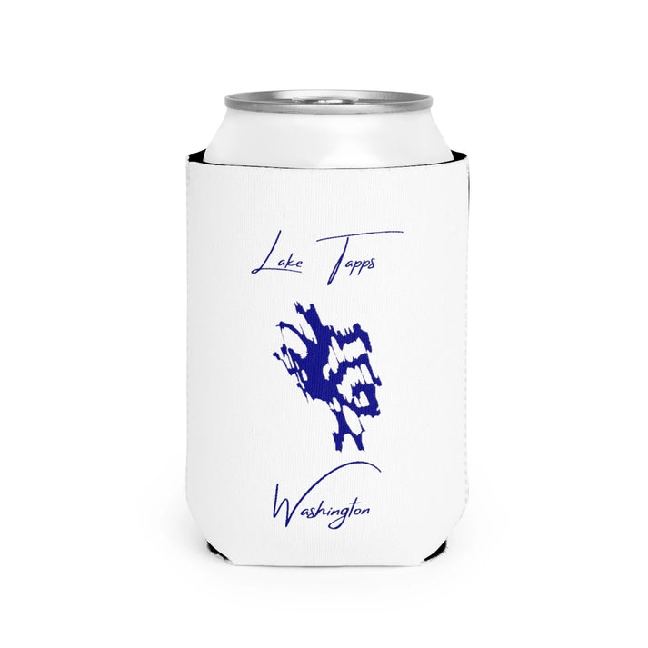 Washington  Lake  Tapps  Can  Koozie  front  position  view  from  front-2  white.webp