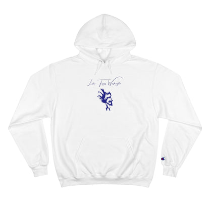 Washington  Lake  Tapps  Hoodie  front  position  view  from  front  white.webp