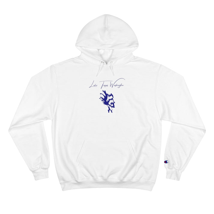 Washington  Lake  Tapps  Hoodie  front  position  view  from  front  white.webp