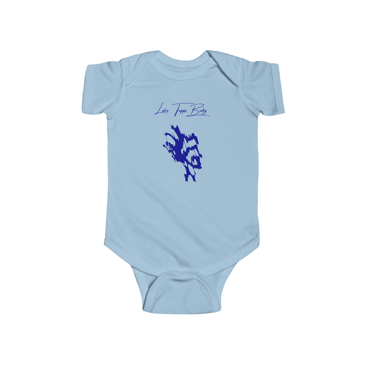 Washington  Lake  Tapps  Onesie  front  position  view  from  front  light  blue.webp