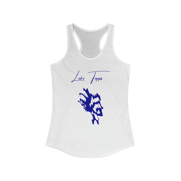 Washington  Lake  Tapps  Racerback-Tank  front  position  view  from  front  solid  white.webp