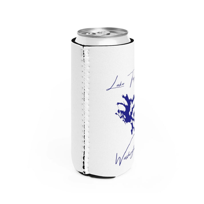 Washington  Lake  Tapps  Slim  Can  Koozie  all  position  view  from  right  white.webp