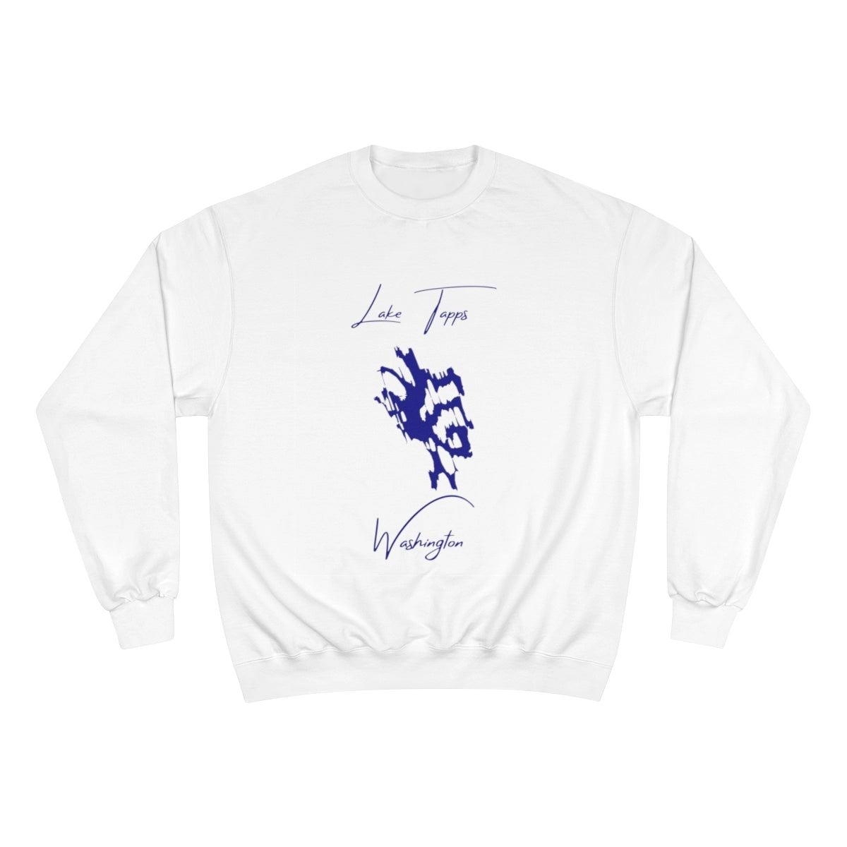 Washington  Lake  Tapps  Sweatshirt  front  position  view  from  front  white.webp