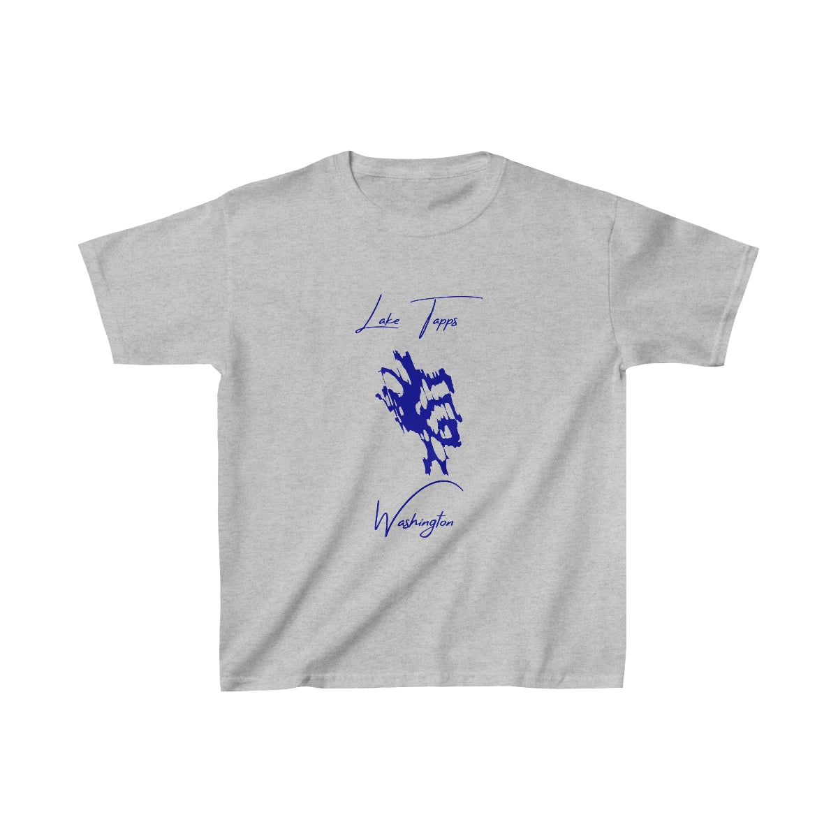 Washington  Lake  Tapps  Youth  T-shirt  front  position  view  from  front  sport  grey.webp