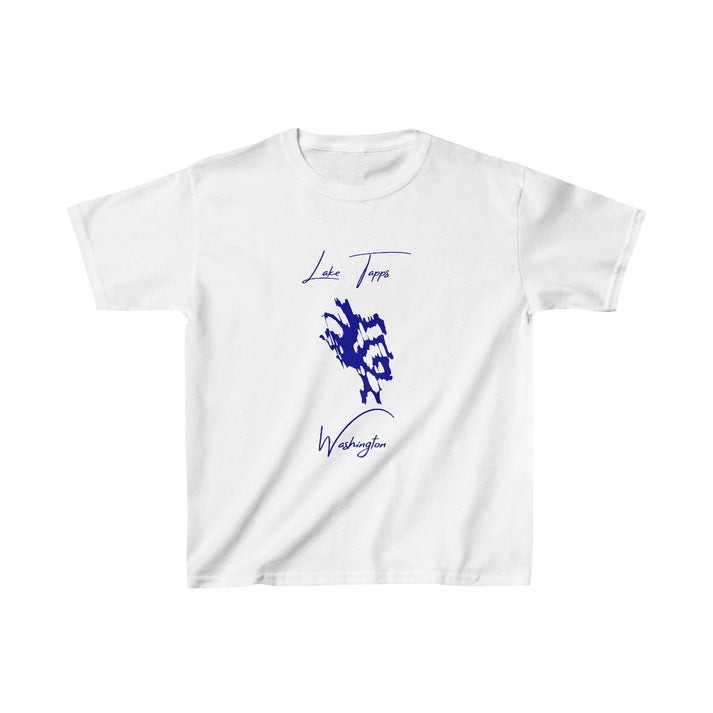 Washington  Lake  Tapps  Youth  T-shirt  front  position  view  from  front  white.webp