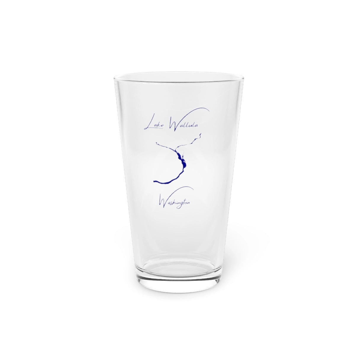 Washington  Lake  Wallula  16oz  Pint  Glass  front  position  view  from  front  16oz.webp