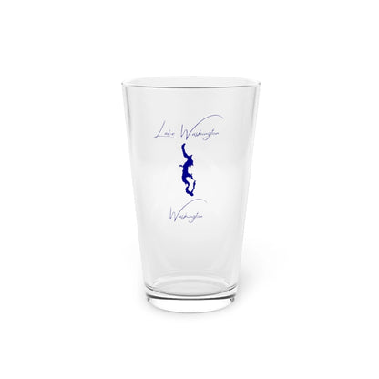 Washington  Lake  Washington  16oz  Pint  Glass  front  position  view  from  front  16oz.webp