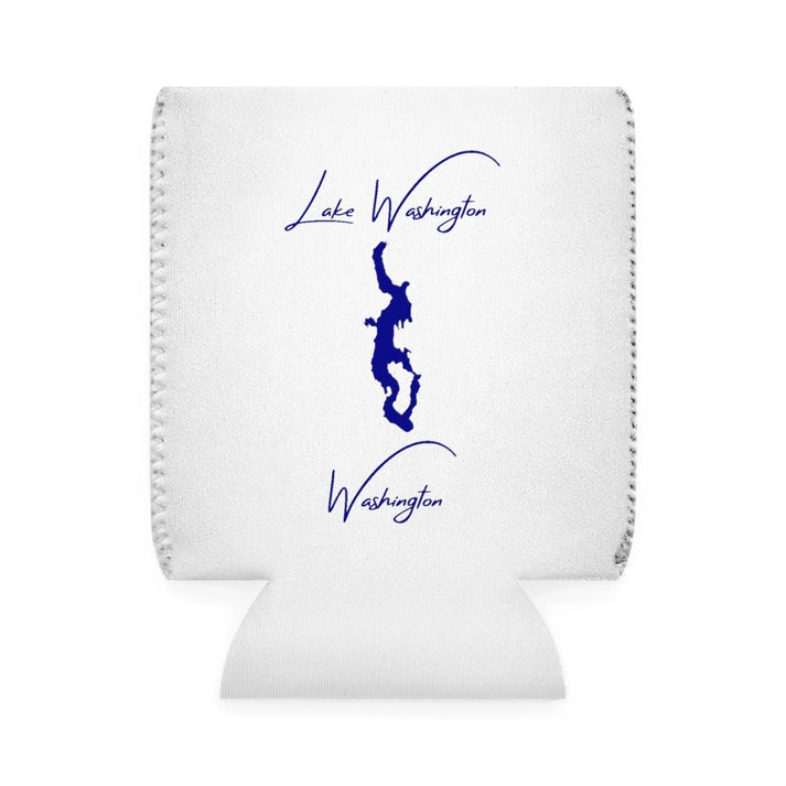 Washington  Lake  Washington  Can  Koozie  front  position  view  from  front-1  white.webp