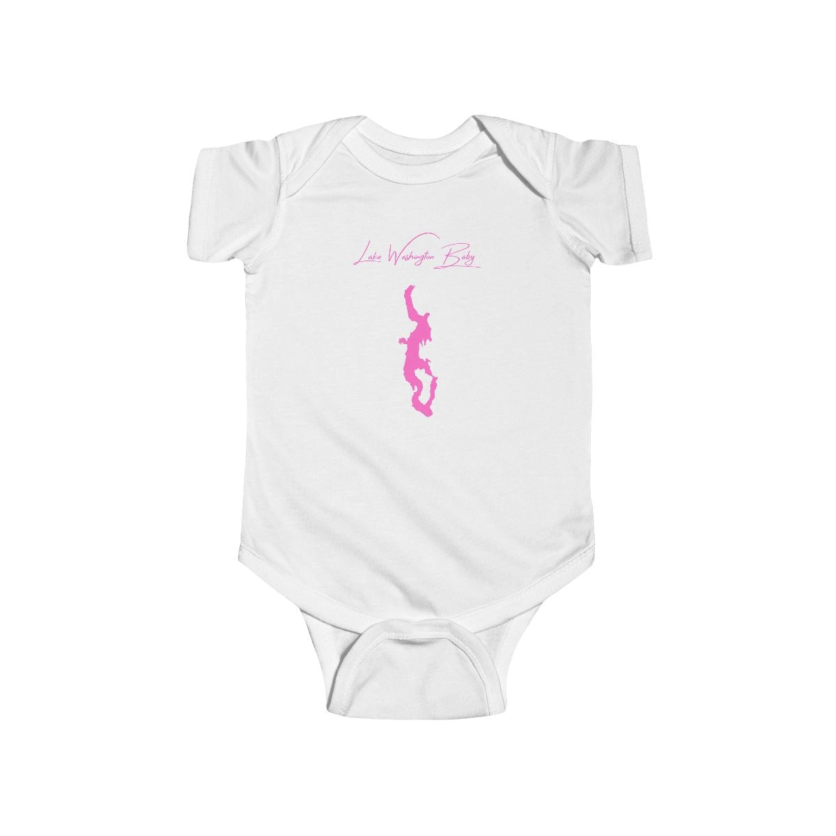 Washington  Lake  Washington  Onesie  front  position  view  from  front  white.webp