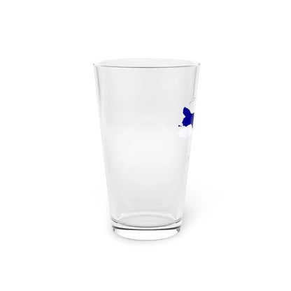 Washington  Lake  Wenatchee  16oz  Pint  Glass  front  position  view  from  left  16oz.webp