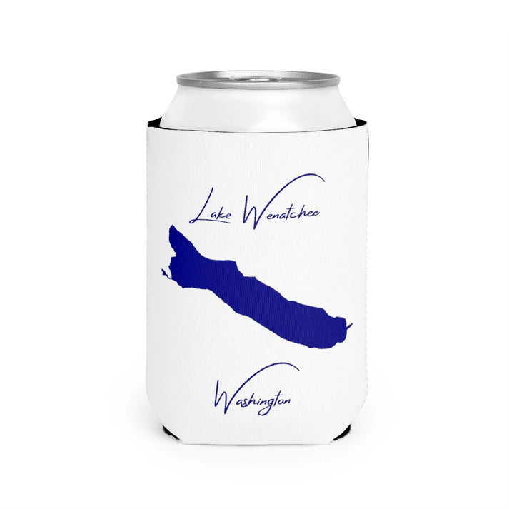 Washington  Lake  Wenatchee  Can  Koozie  front  position  view  from  front-2  white.webp
