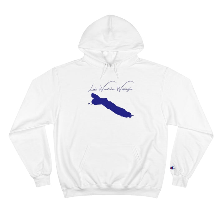 Washington  Lake  Wenatchee  Hoodie  front  position  view  from  front  white.webp